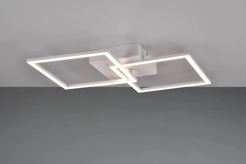 Plafón de techo Trio Trail LED blanco mate 4000K 60cm R