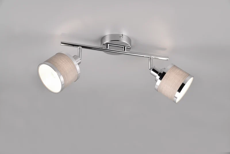Foco Trio Arosa 2 luces cromo 52,5cm 812100206