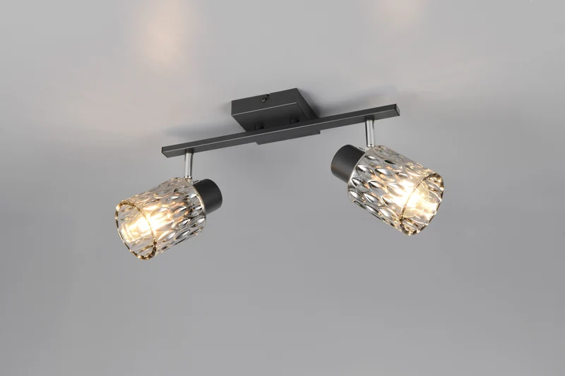 Foco Trio Jack 2 luces negro mate 37cm R86422032