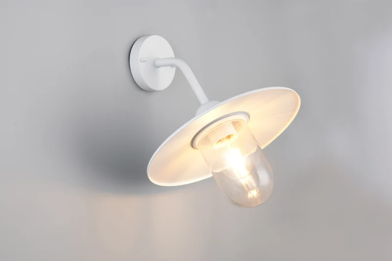 Aplique de exterior Trio Brenta LED blanco mate 2700K IP44 32cm 2