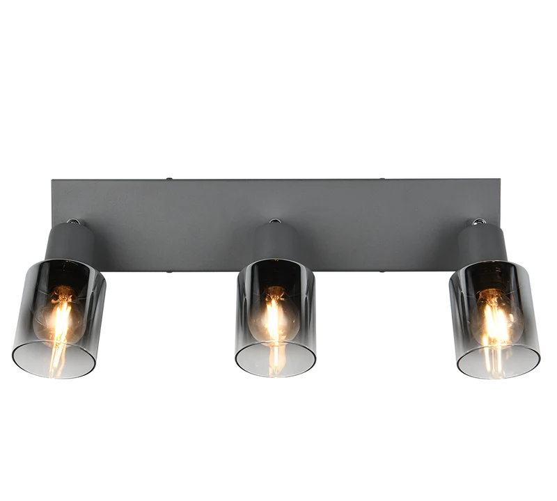 Foco Trio Cadiz 3 luces antracita 42,5cm R81783042