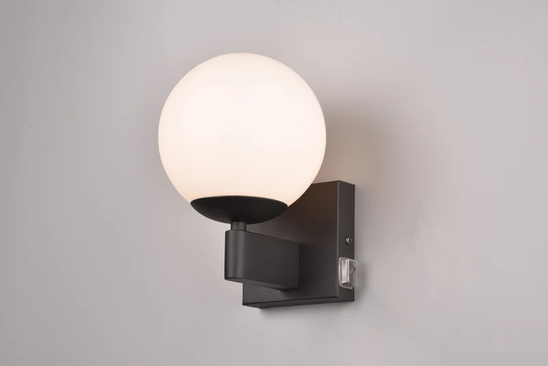 Aplique de baño Trio Kula negro mate IP44 284270132