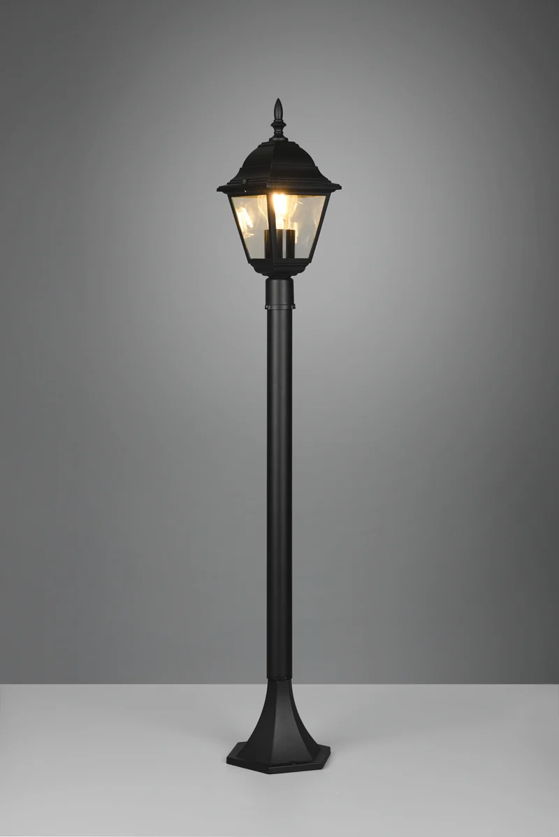 Baliza de exterior Trio Livenza negro mate IP44 100cm 405760132