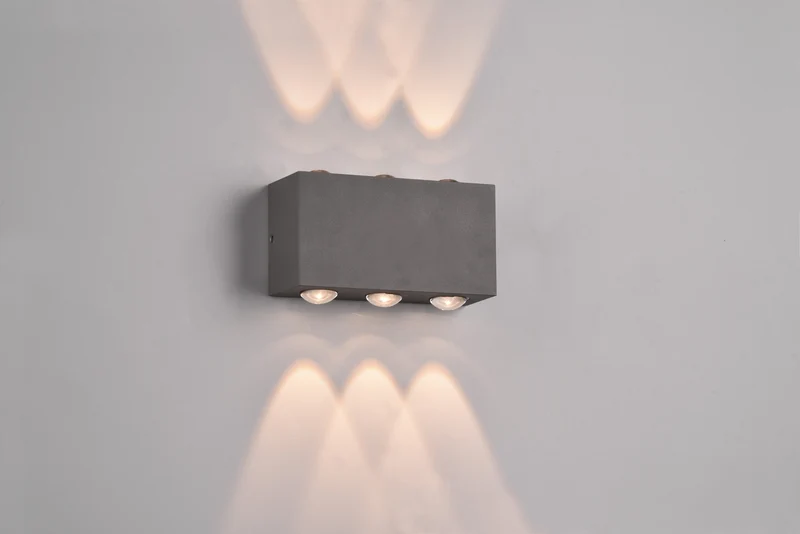 Aplique de exterior Trio Clyde LED antracita 3000K regulable IP54 2
