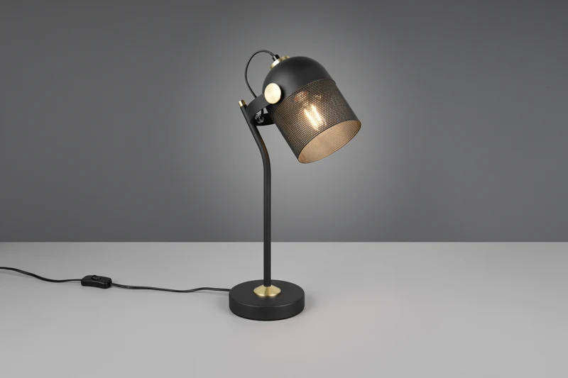 Lámpara de sobremesa Trio Mixa LED negro mate 2700K 45cm 5