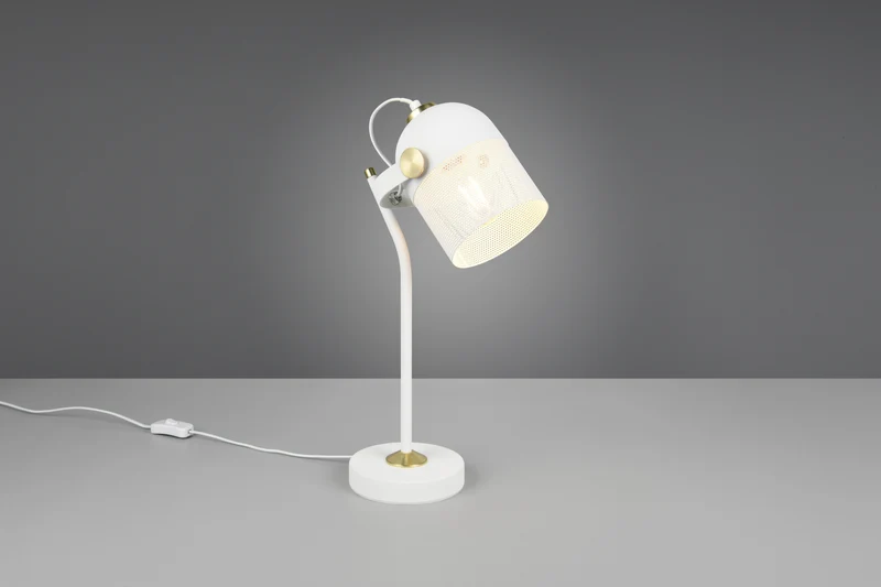 Lámpara de sobremesa Trio Mixa LED blanco mate 2700K 45cm 5
