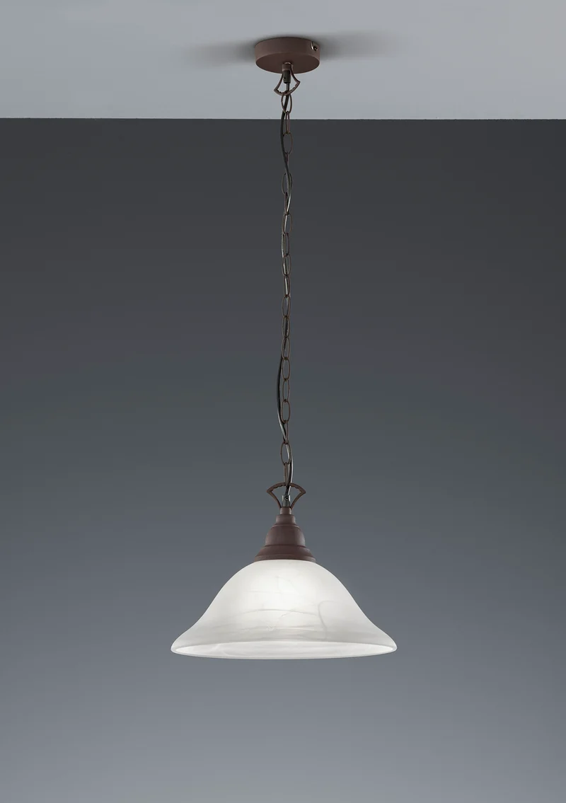 Lámpara de techo colgante Trio Country óxido 130cm R30871024