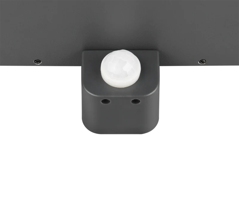 Aplique de exterior Trio Garonne antracita con sensor movimiento IP44 201869142