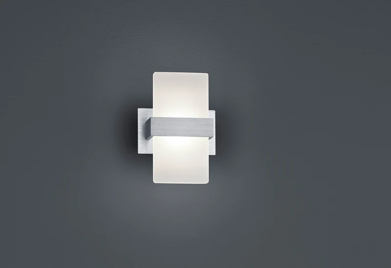 Aplique de pared Trio Platon LED brushed aluminium 3000K regulable 2