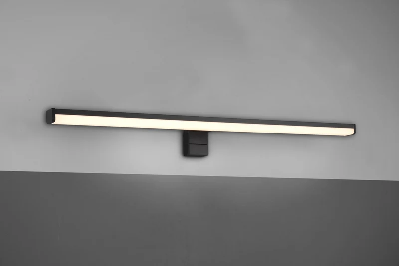 Aplique de baño Trio Lino LED negro mate 3000K IP44 2