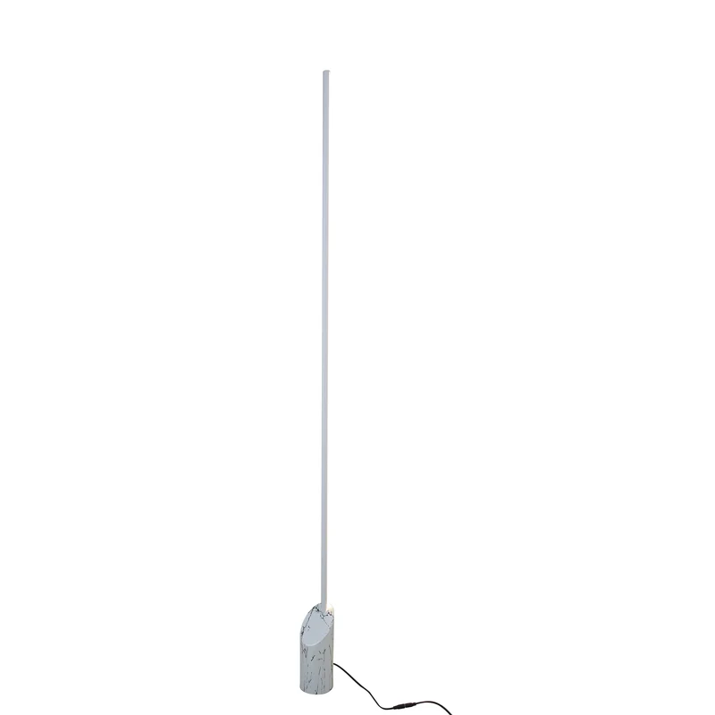 Mantra Marmol Lámpara pie de salón regulable 3000K 180cm 28W blanco 8512
