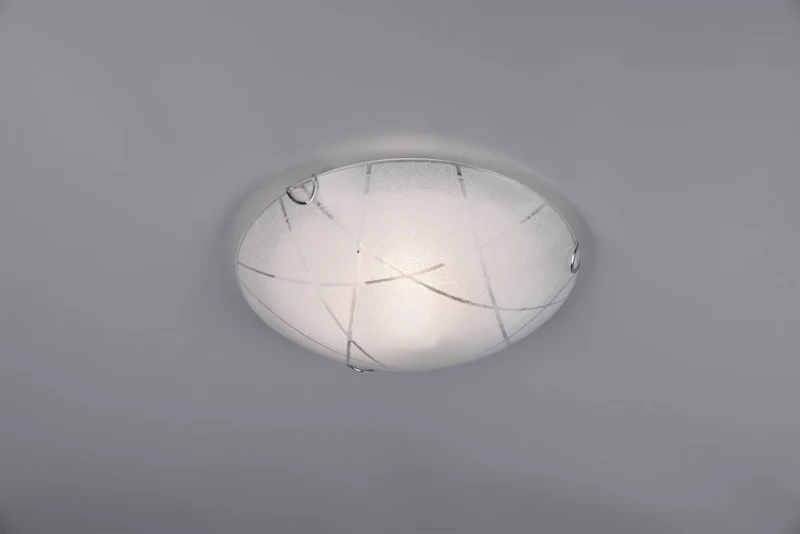 Plafón de techo Trio Sandrina vidrio blanco Ø30cm 6