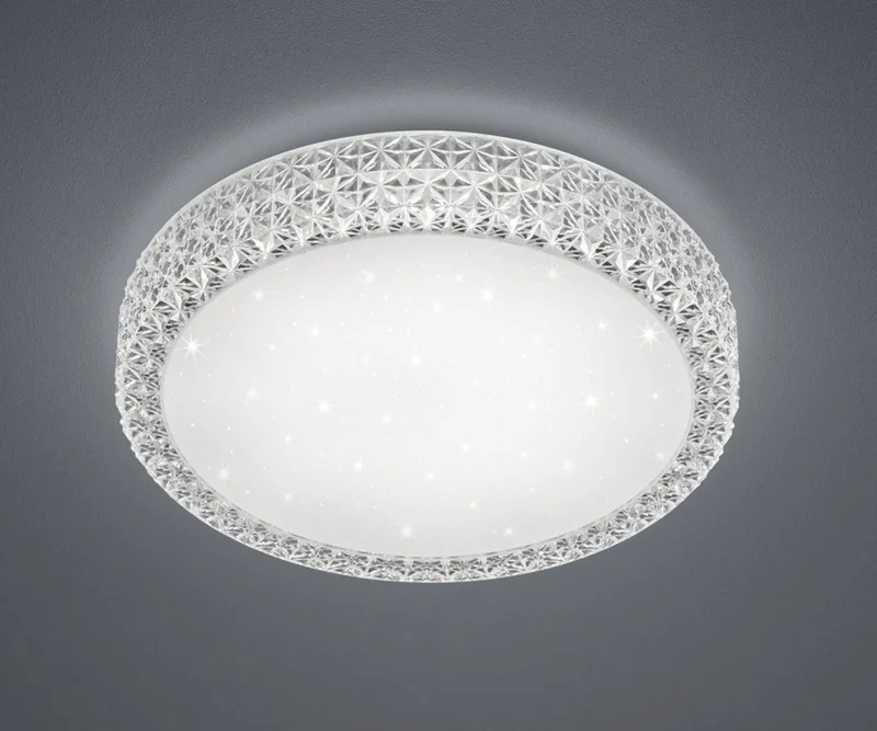 Plafón de techo Trio Pegasus LED blanco CCT regulable con mando Ø60cm R62423100