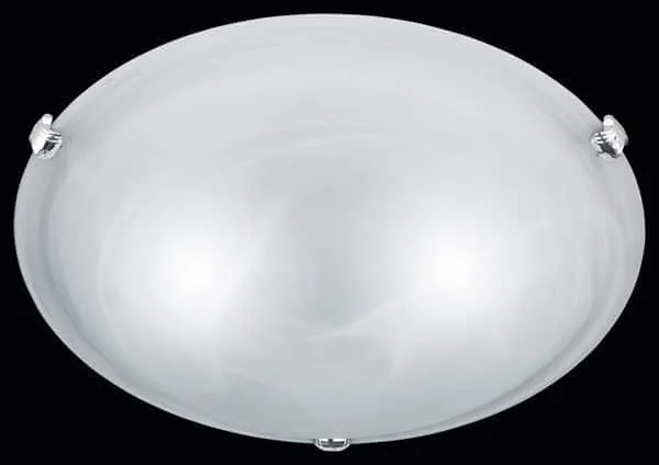 Plafón de techo Trio Adrian 2 luces níquel mate Ø40cm 6105021-01