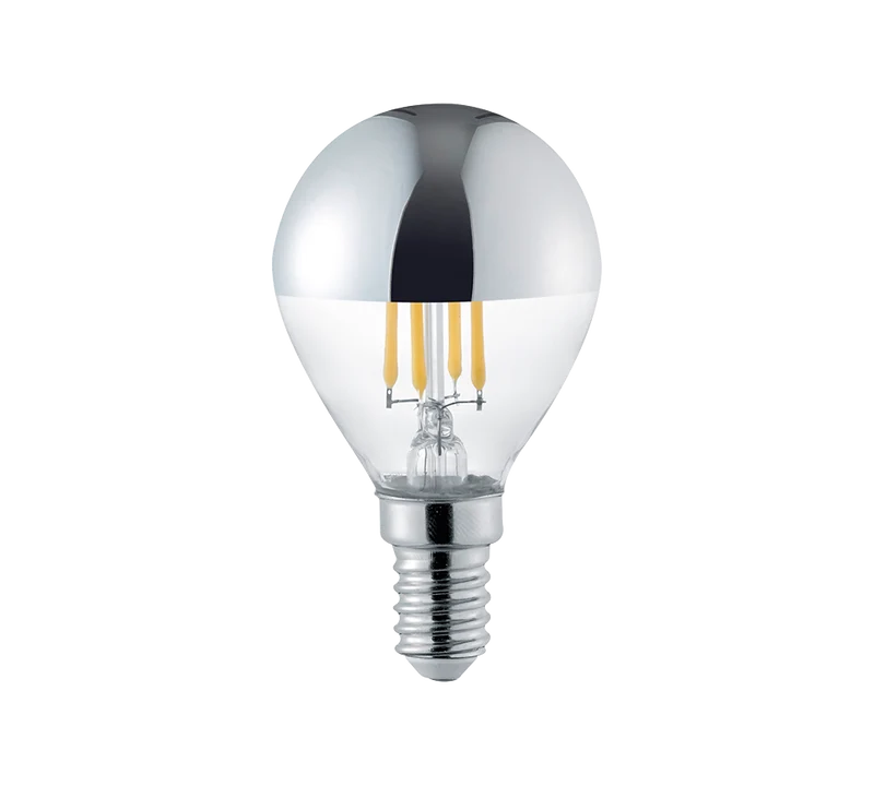 Bombilla Trio Lampe LED E14 vidrio cromo 2800K IPX0 Ø4,5cm 983-410