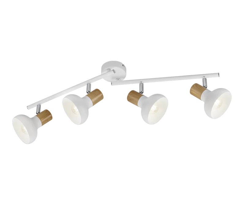 Foco Trio Latika 4 luces blanco mate 71cm R81524031
