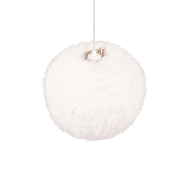 Lámpara de techo colgante Trio Furry blanco 150cm R31581001