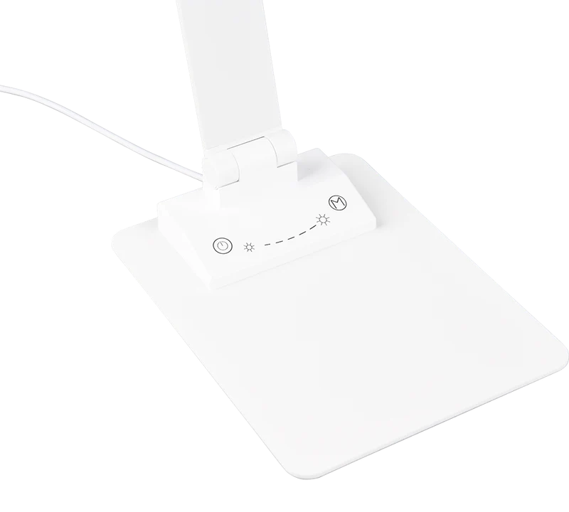 Lámpara de sobremesa Trio Travis LED blanco mate táctil 71,9cm 5
