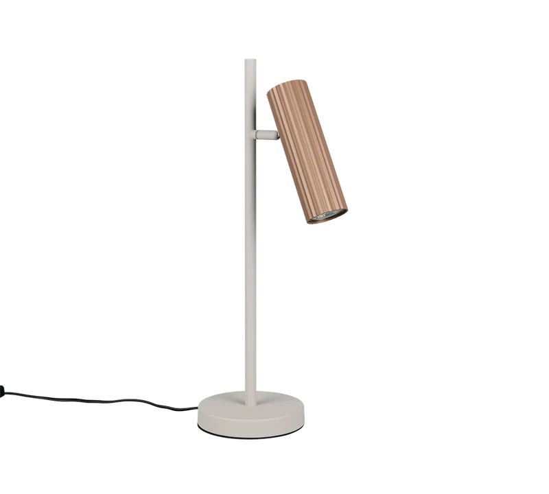 Lámpara de sobremesa Trio Soka LED marrón café 3000K 50cm 5