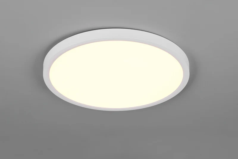 Plafón de techo Trio Draco LED blanco mate Ø40cm R