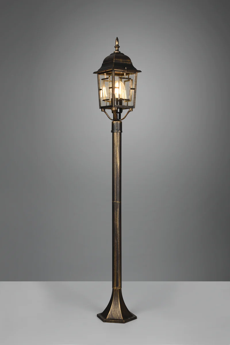 Baliza de exterior Trio Volturno óxido IP44 100cm 405960128