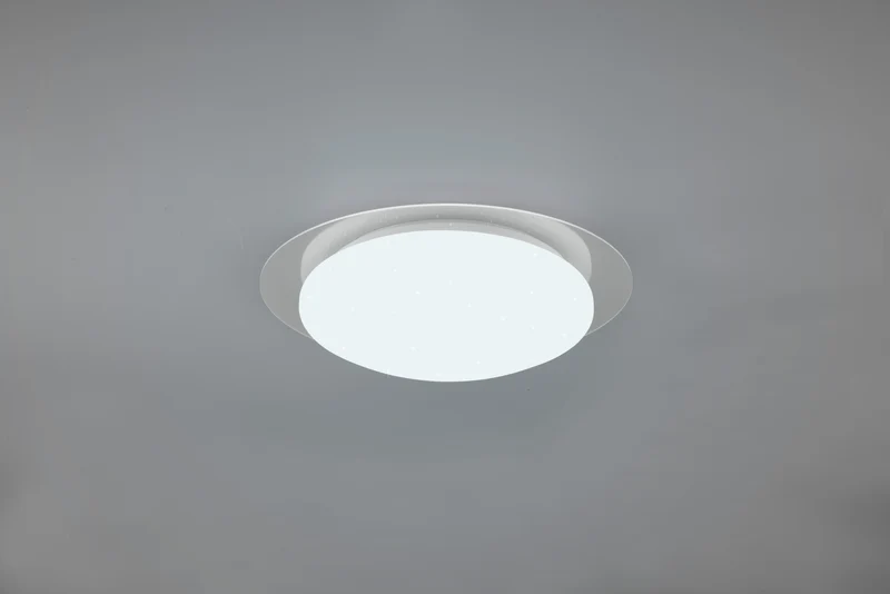 Plafón de baño Trio Frodeno LED blanco 4000K IP44 Ø35cm 6