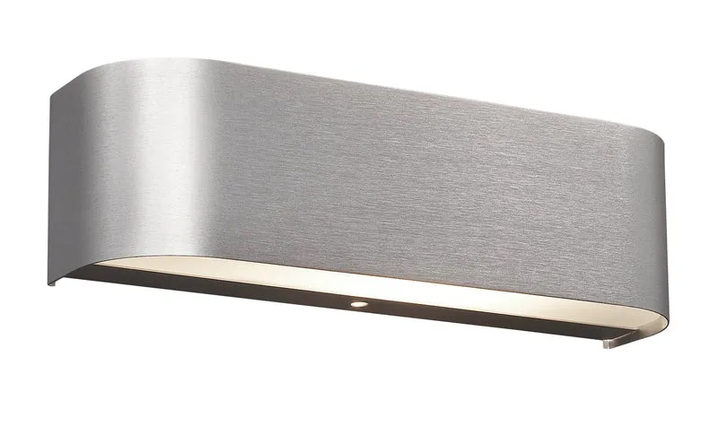 Aplique de pared Trio Adriano LED brushed aluminium 3000K regulable 2