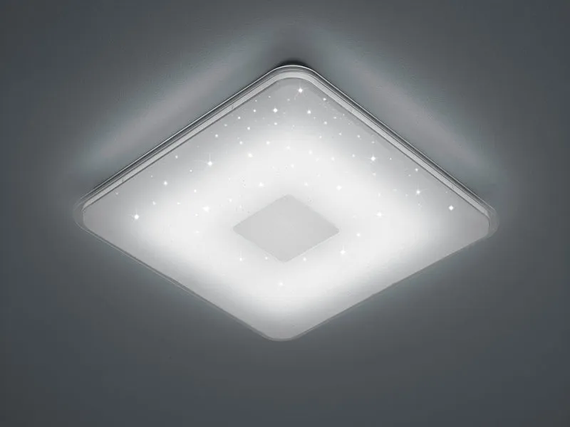 Plafón de techo Trio Samurai LED blanco CCT 42,5cm 6