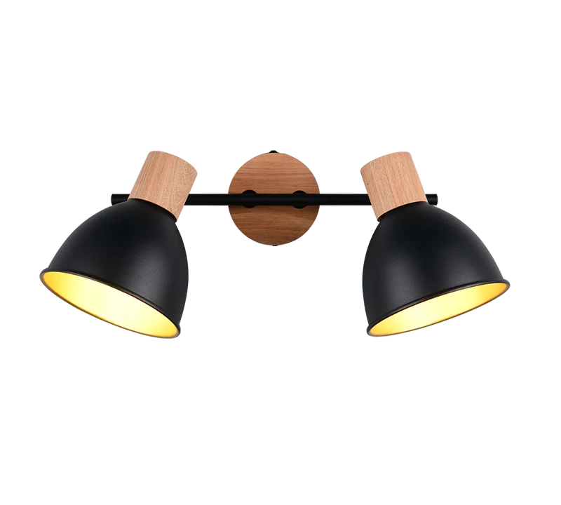 Foco Trio Delume LED negro mate 2700K 49cm R