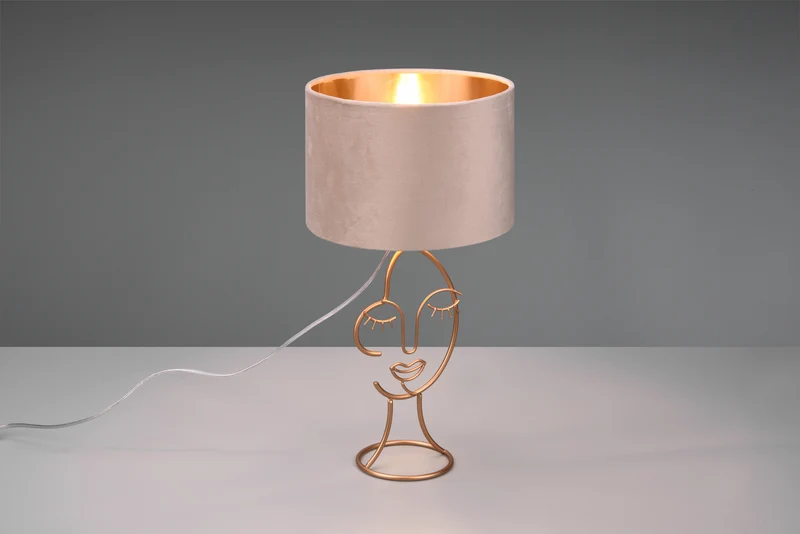 Lámpara de sobremesa Trio Mary LED fawn 3000K 45,5cm R