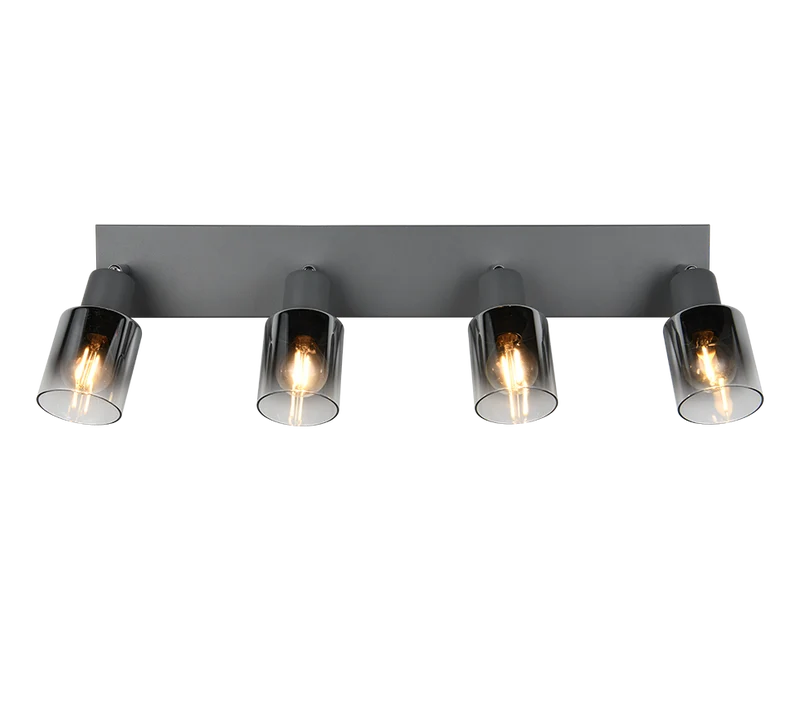 Foco Trio Cadiz 4 luces antracita 58,5cm R81784042