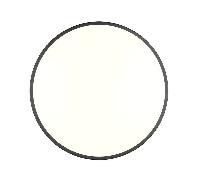 Plafón de techo Trio Loody LED negro 3000K Ø38,5cm R