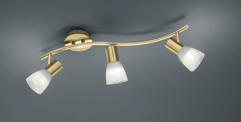 Foco Trio Levisto 3 luces bronce mate 3000K 55cm 871010308