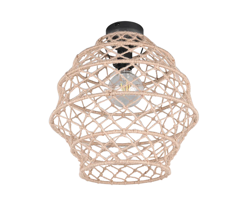 Plafón de techo Trio Hive LED negro mate 2700K Ø38,5cm R