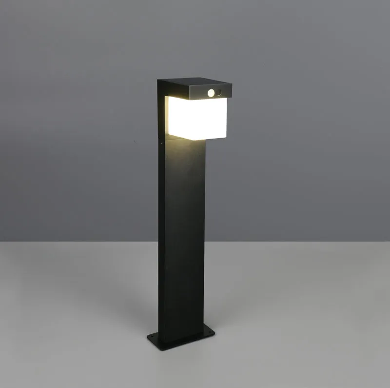 Baliza de exterior Trio Colombo LED negro mate solar 4000K IP44 50cm R