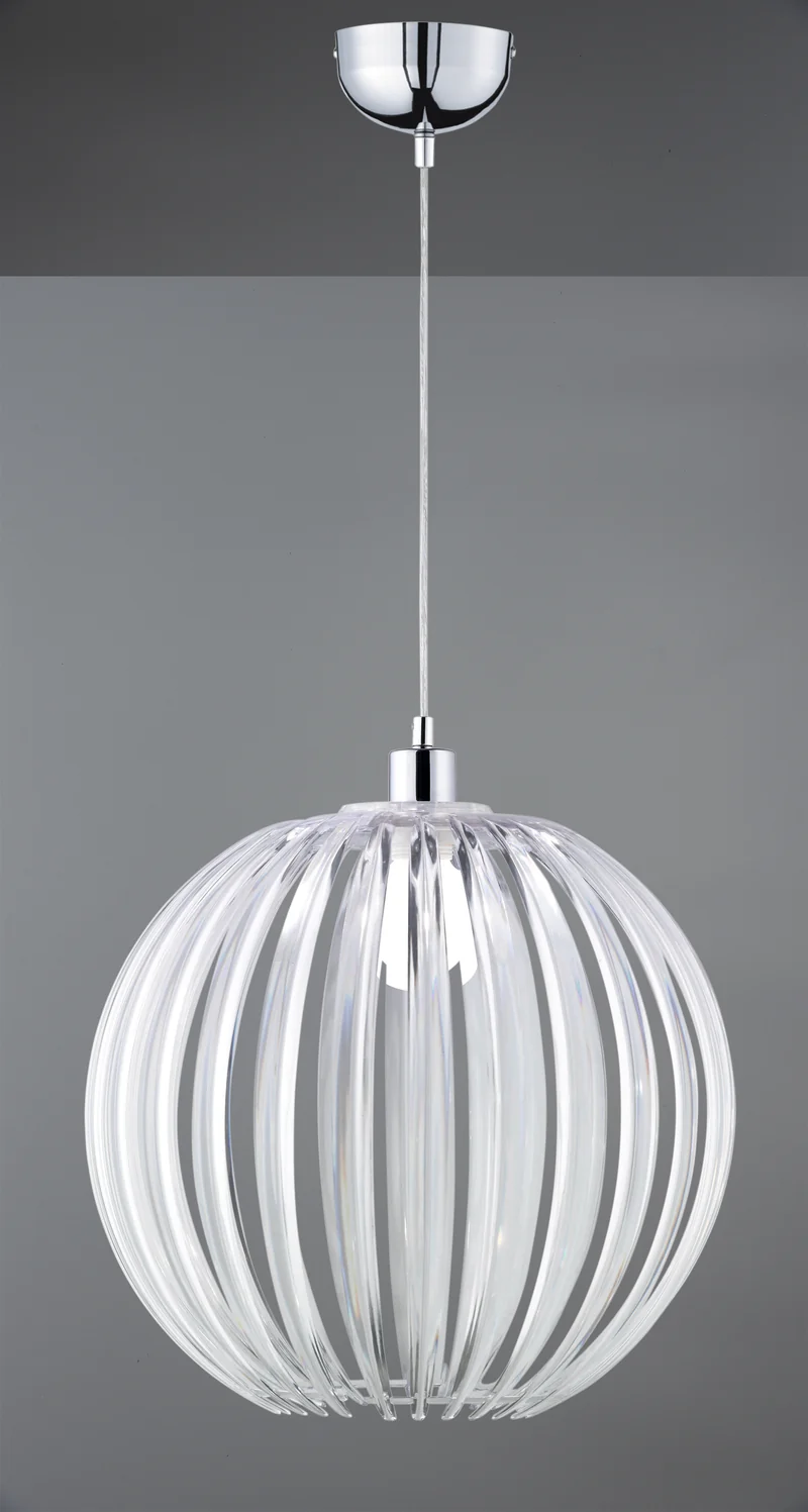 Lámpara de techo colgante Trio Zucca transparente 150cm 304100100