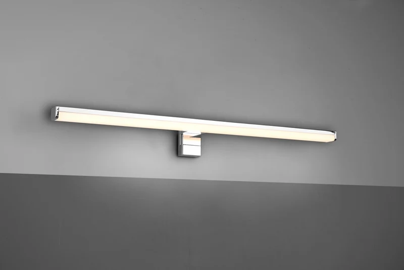 Aplique de pared Trio Lino LED cromo 3000K IP44 2