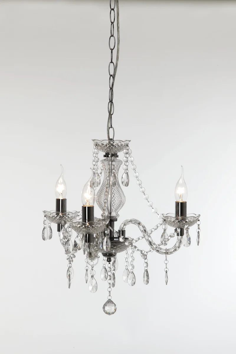 Lámpara Trio Lüster 3 luces cromo Ø46cm R11073000