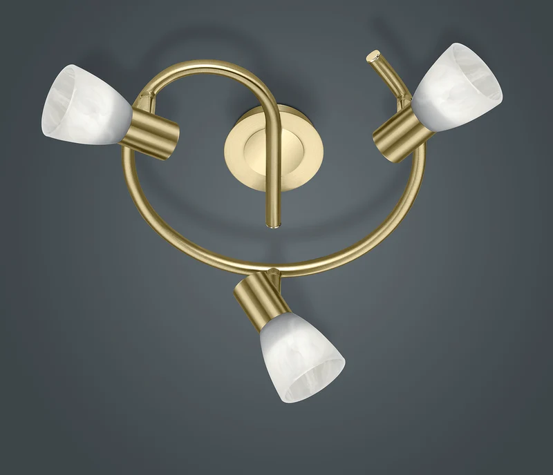 Foco Trio Levisto 3 luces bronce mate 3000K 30cm 871090308