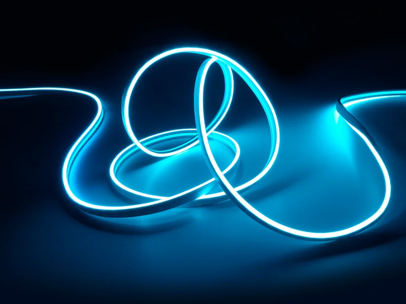 Plafón de techo Trio Neon grande LED blanco 3000K 5m R