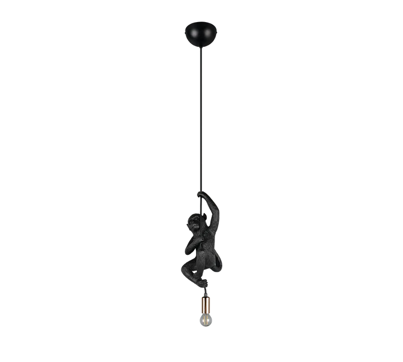 Lámpara de techo colgante Trio Fips LED negro 2700K 150cm R