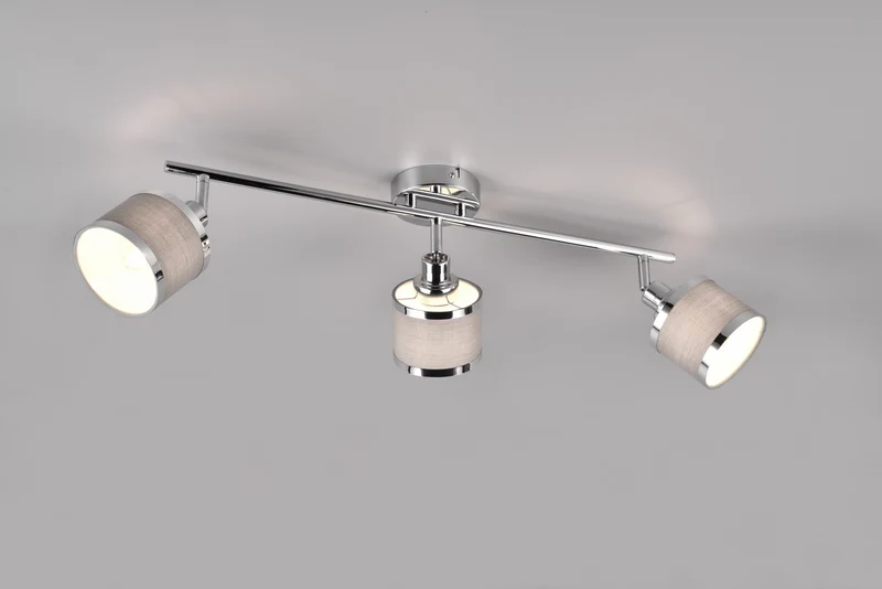 Foco Trio Arosa 3 luces cromo 80,5cm 812100306