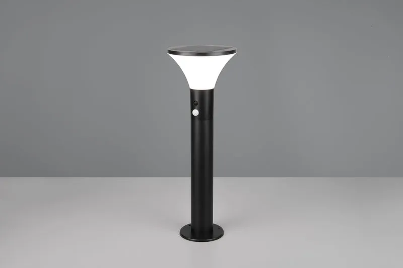 Baliza de exterior Trio Gorda LED negro mate solar 4000K IP44 50cm R