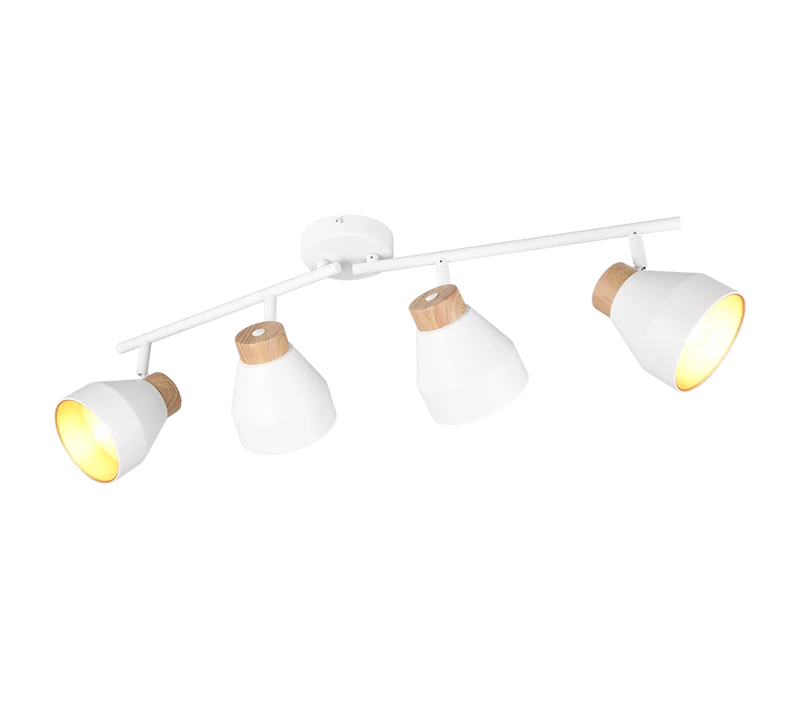 Foco Trio Valentin 4 luces blanco mate 71,5cm R81924031