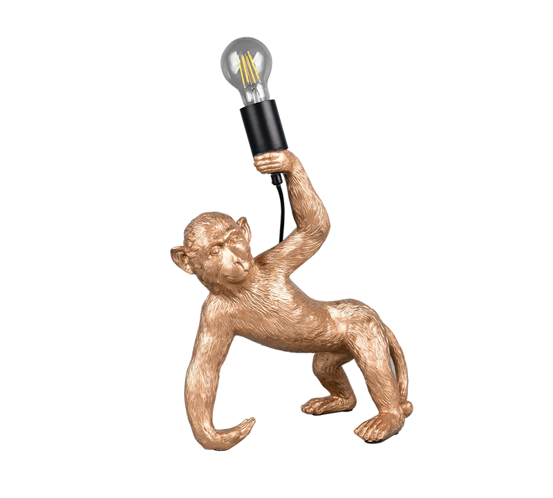 Lámpara de sobremesa Trio Bobo LED dorado 2700K 42cm R