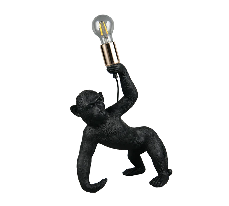 Lámpara de sobremesa Trio Bobo LED negro 2700K 42cm R
