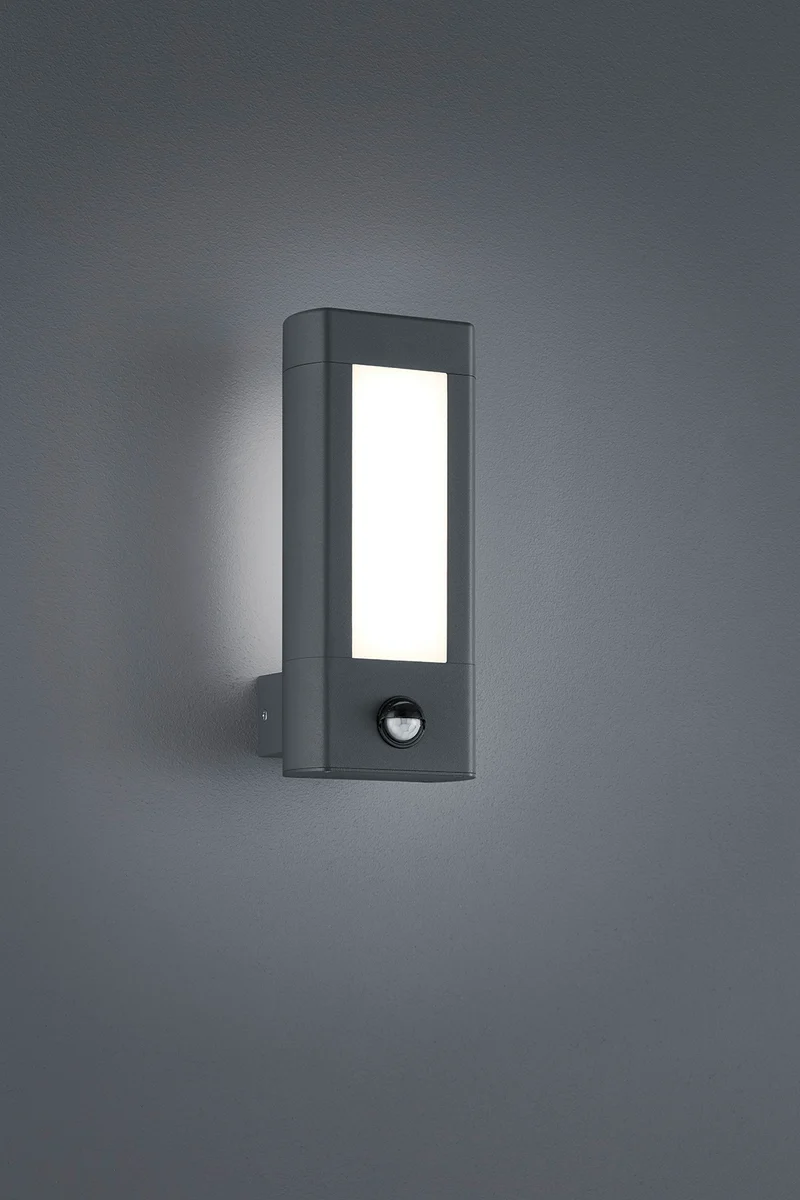 Aplique de exterior Trio Rhine LED antracita 3000K regulable IP54 2