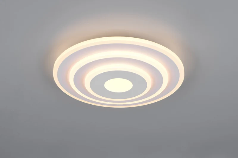 Plafón de techo Trio Goya LED blanco mate CCT Ø30cm R