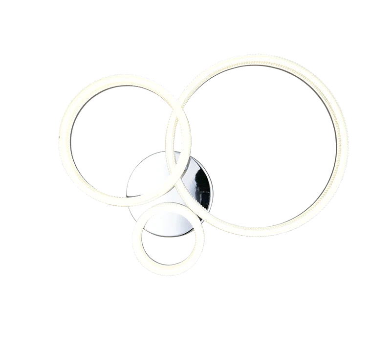 Plafón de techo Trio Mova LED cromo 4000K 51cm R