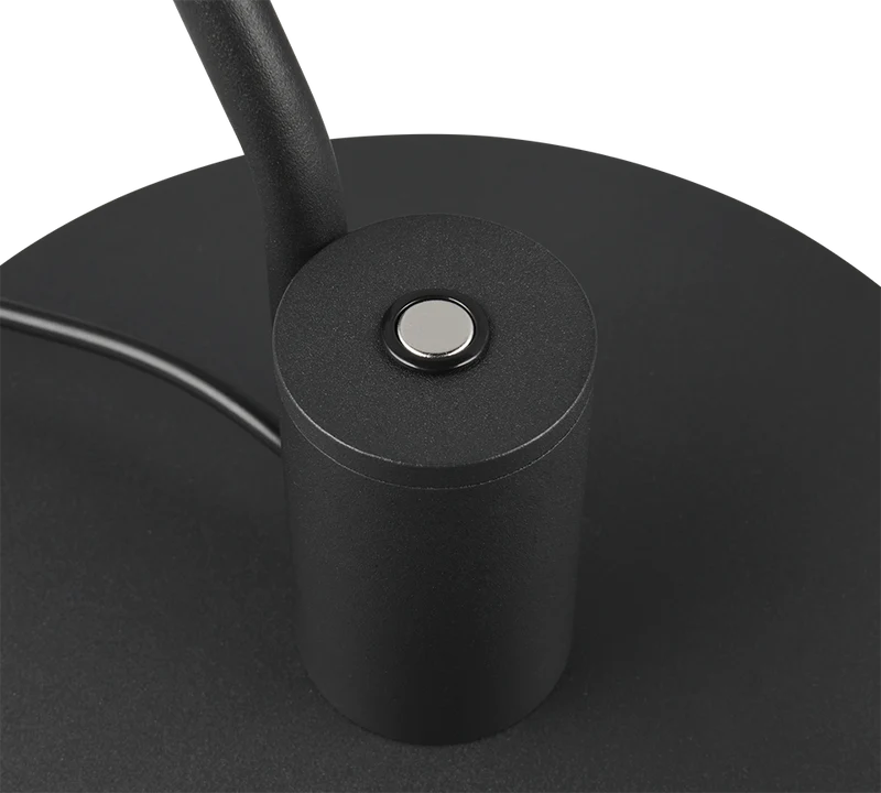 Lámpara de sobremesa Trio Manduro LED negro mate táctil 64cm 5